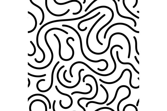 Download Abstract Curve Lines Seamless Pattern. W - Sea Collection