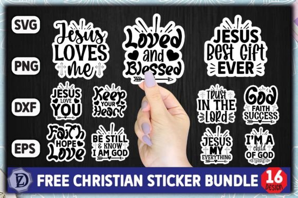 Download Free Christian Sticker Bundle - Premium Resources