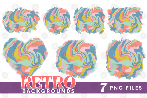 Download Retro Background Bundle Png Fluid Paper - Background Collection