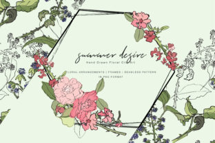 Download Hand Drawn Floral & Black Berry Clip Art - Hand drawn floral Collection