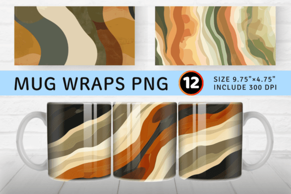 Download Earthy Colors Mug Wrap Sublimation Desig - Earthy colors Collection