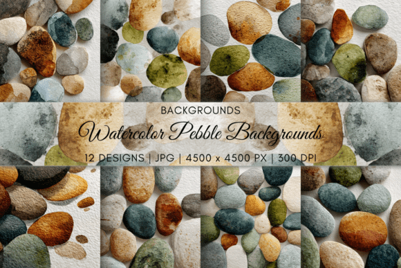 Download Watercolor Pebble Backgrounds - Background Collection