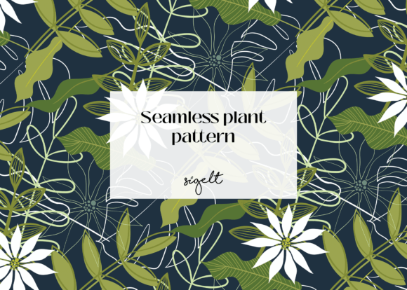 Download Seamless Plant Pattern - Sea Collection