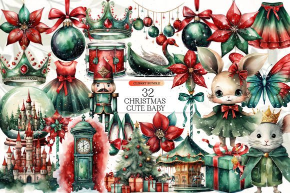 Download Cute Christmas Clipart Bundle - Cute christmas clipart Collection