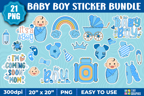 Download Baby Boy Sticker - Newborn Baby Boy - Premium Resources