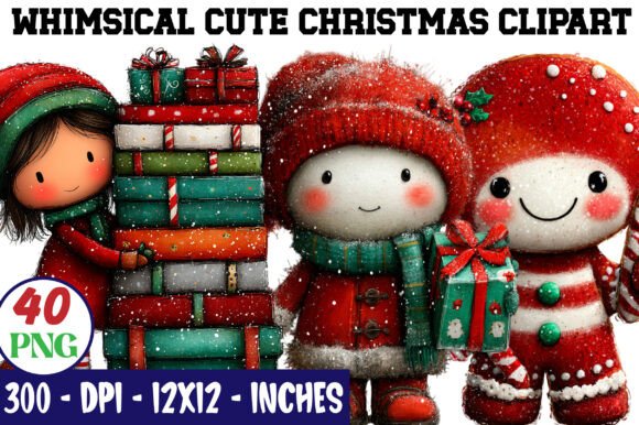 Download Whimsical Cute Christmas Clipart - Cute christmas clipart Collection