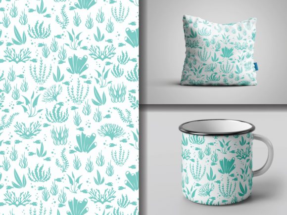 Download Seamless  Hand Drawn  Sea Plant  Pattern - Sea Collection