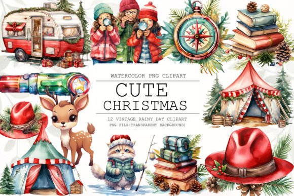 Download Cute Christmas Clipart Bundle - Cute christmas clipart Collection