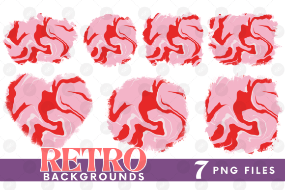 Download Retro Background Png Fluid Marble Paper - Background Collection