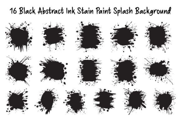 Download 16 Black Abstract Ink Splash Background - Background Collection