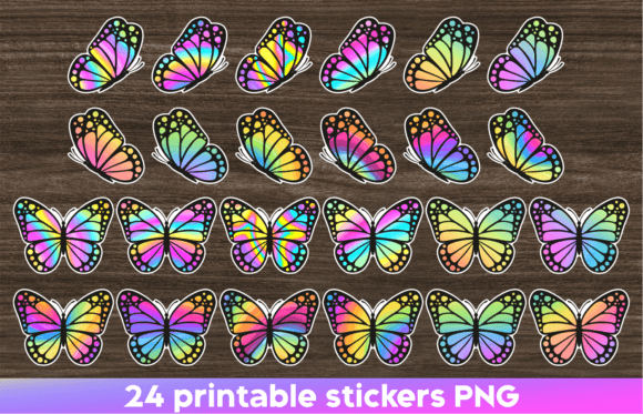 Download Butterfly Sticker Printable Stickers Png - Premium Resources