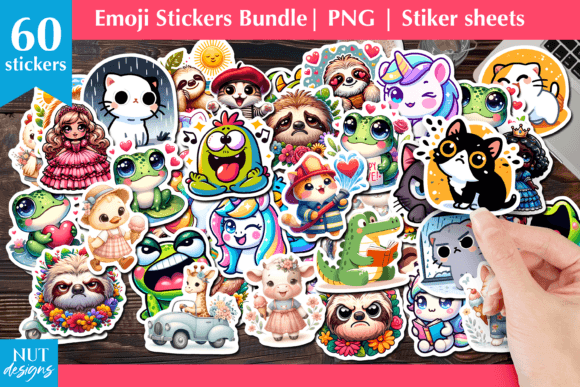 Download Emoji Sticker Bundle, Cat Sticker Frog - Premium Resources